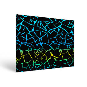Холст прямоугольный с принтом НЕОНОВЫЙ ГРАДИЕНТ в Рязани, 100% ПВХ |  | Тематика изображения на принте: геометрия | градиент | лед | молнии | неон | пестрый | полосы | разлом | синий | спортивный | стекло | текстура