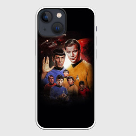 Чехол для iPhone 13 mini с принтом Star Trek в Рязани,  |  | captain | chekov | chris | discovery | enterprise | khan | kirk | ncc | pine | spock | star | trek | джеймс | дискавери | звездный путь | капитан | кирк | спок | стартрек