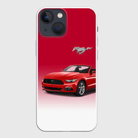 Чехол для iPhone 13 mini с принтом Mustang в Рязани,  |  | car | hoofs | horse | mane | motorsport | mustang | power | prestige | tail | usa | автомобиль | автоспорт | грива | конь | копыта | лошадь | мощь | мустанг | престиж | сша | хвост