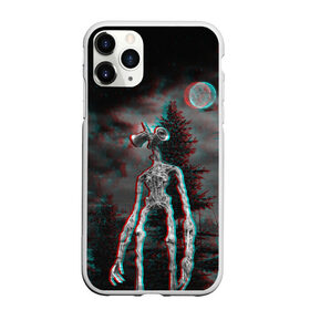 Чехол для iPhone 11 Pro матовый с принтом Siren Head Horror в Рязани, Силикон |  | glitch | glitch siren head | rgb | siren head | sirena | глитч | глич | ретро | сирейноголовый | сирена | сиреноголовый