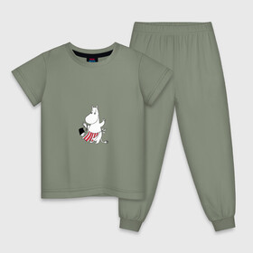 Детская пижама хлопок с принтом Муми-мама в Рязани, 100% хлопок |  брюки и футболка прямого кроя, без карманов, на брюках мягкая резинка на поясе и по низу штанин
 | moomins | муми мама | муми тролли