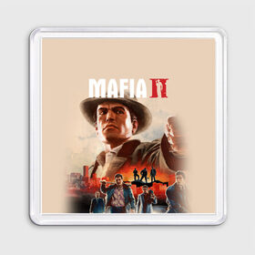 Магнит 55*55 с принтом Mafia II в Рязани, Пластик | Размер: 65*65 мм; Размер печати: 55*55 мм | Тематика изображения на принте: definitive edition | mafia | mafia ii | вито скалетта | генри томасино | джо барбаро | лео галанте | мафия | мафия 2 | томас анджело | франческа | фрэнк винчи | эдди скарпа