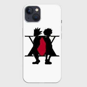 Чехол для iPhone 13 с принтом XX Гон Фрикс и Киллуа Золдик в Рязани,  |  | alluka | anime | chrollo | gon | hisoka | hunter | hunter x hunter | hxh | japan | kalluto | killua | kurapika | lucilfer | x | аниме | гон | куроро | люцифер | мульт | охотник | х | хисока | япония