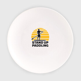 Тарелка с принтом Stand up paddling в Рязани, фарфор | диаметр - 210 мм
диаметр для нанесения принта - 120 мм | serfing | sup serfing | sup серфинг | сап серфинг | серфинг