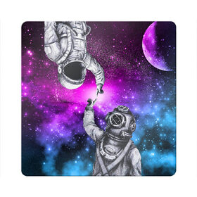 Магнит виниловый Квадрат с принтом Космонавт и водолаз в Рязани, полимерный материал с магнитным слоем | размер 9*9 см, закругленные углы | astronaut | blue | cosmos | diver | elon musk | nasa | planet | purple | space | spacex | star | universe | water | абстракция | астронавт | вода | водолаз | вселенная | галактика | дайвер | звезда | илон маск | космонавт | космос | микеланджело