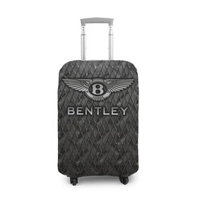Чехол для чемодана 3D с принтом Bentley в Рязани, 86% полиэфир, 14% спандекс | двустороннее нанесение принта, прорези для ручек и колес | bentayga | bentley flying spur | cayenne | continental gt | doug demuro | бентли | внедорожник | тайкан | тест драйв | турбо