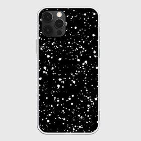 Чехол для iPhone 12 Pro Max с принтом Snow в Рязани, Силикон |  | Тематика изображения на принте: snow | stars. звезды на футболке | в белую точку | звезды | кофта в белую точку | свитер в белую точку | снег | снег на черном фоне | футболка в белую точку | футболка в точку