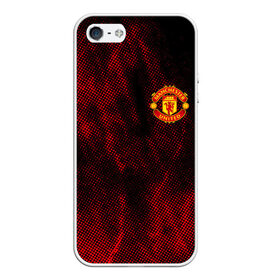 Чехол для iPhone 5/5S матовый с принтом MANCHESTER UNITED. в Рязани, Силикон | Область печати: задняя сторона чехла, без боковых панелей | fc | football | football club | manchester united | sport | английский профессиональный футбольный клуб | манчестер юнайтед | спорт | уефа | униформа | фирменные цвета | фк | футбол | футбольный клуб