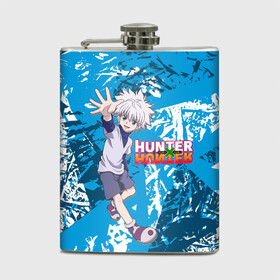 Фляга с принтом Киллуа Hunter x Hunter в Рязани, металлический корпус | емкость 0,22 л, размер 125 х 94 мм. Виниловая наклейка запечатывается полностью | anime | hunter | hunter x hunter | killua | zoldyck | аниме | зодиак | охотник | охотники