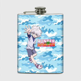 Фляга с принтом Киллуа Hunter x Hunter в Рязани, металлический корпус | емкость 0,22 л, размер 125 х 94 мм. Виниловая наклейка запечатывается полностью | anime | hunter | hunter x hunter | killua | zoldyck | аниме | зодиак | охотник | охотники