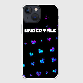 Чехол для iPhone 13 mini с принтом UNDERTALE   АНДЕРТЕЙЛ в Рязани,  |  | annoying | asriel | chara | dog | frisk | game | games | logo | papyrus | sans | tale | under | undertale | азриэль | андер | андертейл | игра | игры | лого | логотип | надоедливая | папирус | санс | сердечко | сердце | символ | символы | собака 