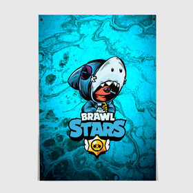 Постер с принтом BRAWL STARS LEON SHARK в Рязани, 100% бумага
 | бумага, плотность 150 мг. Матовая, но за счет высокого коэффициента гладкости имеет небольшой блеск и дает на свету блики, но в отличии от глянцевой бумаги не покрыта лаком | brawl | brawl stars | brawlstars | crow | fire | flame | game | leon | loen | phoenix | shark | star | stars | акула | бравл | браво | вода | звезда | звезды | игра | леон | огонь | пламя | стар | старс | феникс