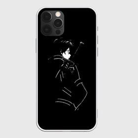 Чехол для iPhone 12 Pro Max с принтом Кирито в Рязани, Силикон |  | art | asuna | kazuto | kirito | online | sao | sword | yuuki | асуна | кадзуто | кирито | мастера | меча | мечник | онлайн | сао | черный | юки