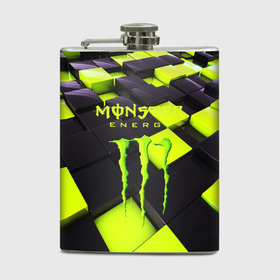 Фляга с принтом MONSTER ENERGY в Рязани, металлический корпус | емкость 0,22 л, размер 125 х 94 мм. Виниловая наклейка запечатывается полностью | energy | monster energy | кофеин | монстр | монстр энерджи | напиток | таурин | энергетик | энергетический напиток