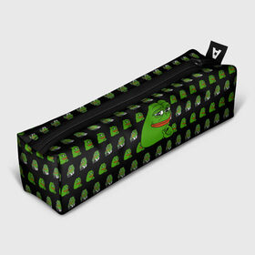 Пенал 3D с принтом Frog Pepe в Рязани, 100% полиэстер | плотная ткань, застежка на молнии | meme | жаба | звук | лягушка | майнкрафт | мем | пепа | пепе | скин