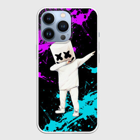 Чехол для iPhone 13 Pro с принтом MARSHMELLO в Рязани,  |  | Тематика изображения на принте: dj | marshmello | marshmellow | usa | америка | клуб | клубная музыка | мармело | маршмелло | маршмеллоу | музыка | музыкант