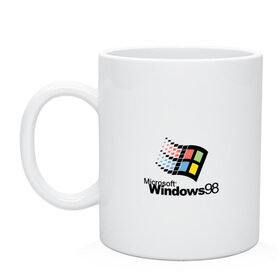 Кружка с принтом Windows 98 в Рязани, керамика | объем — 330 мл, диаметр — 80 мм. Принт наносится на бока кружки, можно сделать два разных изображения | microsoft | windows | windows98 | виндовс | майкрософт