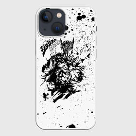 Чехол для iPhone 13 mini с принтом JoJo Bizarre Adventure в Рязани,  |  | Тематика изображения на принте: anime | jojo | jojo’s bizarre adventure | аниме | анимэ | биззаре адвенчер | джо | джо джо | джоджо | джонатан джостар | дзёсукэ хигасиката | дзётаро кудзё | жожо | игги | кира | лого | манга | невероятные приключения