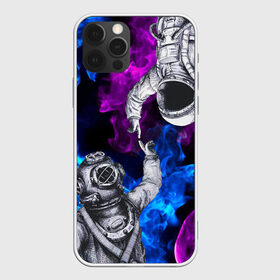 Чехол для iPhone 12 Pro Max с принтом Космонавт и водолаз в Рязани, Силикон |  | astronaut | blue | cosmos | diver | elon musk | fire | flame | nasa | planet | purple | space | spacex | star | universe | water | абстракция | астронавт | вода | вселенная | галактика | дайвер | звезда | илон маск | космонавт | космос | наса | огонь | пл