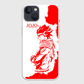 Чехол для iPhone 13 с принтом Хамон красный в Рязани,  |  | anime | jojo | jojo’s bizarre adventure | аниме | анимэ | биззаре адвенчер | джо | джо джо | джоджо | джонатан джостар | дзёсукэ хигасиката | дзётаро кудзё | жожо | игги | кира | лого | манга | невероятные приключения