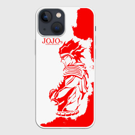 Чехол для iPhone 13 mini с принтом Хамон красный в Рязани,  |  | anime | jojo | jojo’s bizarre adventure | аниме | анимэ | биззаре адвенчер | джо | джо джо | джоджо | джонатан джостар | дзёсукэ хигасиката | дзётаро кудзё | жожо | игги | кира | лого | манга | невероятные приключения