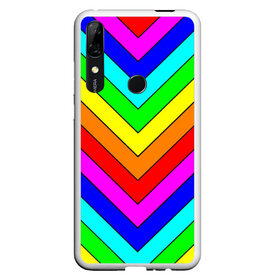 Чехол для Honor P Smart Z с принтом Rainbow Stripes в Рязани, Силикон | Область печати: задняя сторона чехла, без боковых панелей | Тематика изображения на принте: geometry | gradient | neon | геометрические | градиент | детям | кислота | кислотный | конус | красочный | линии | неоновые | пирамида | полоска | полосы | радуга | радужный | разноцветные | сочный | треугольники