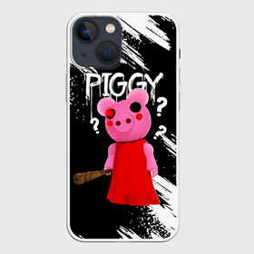 Чехол для iPhone 13 mini с принтом ROBLOX PIGGY   СВИНКА ПИГГИ в Рязани,  |  | pig | piggy | roblox | игра | компьютерная игра | логотип | онлайн | онлайн игра | пигги | поросенок | роблакс | роблокс | свинка | свинья