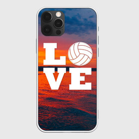 Чехол для iPhone 12 Pro Max с принтом LOVE Volleyball в Рязани, Силикон |  | beach | i love | live | love | voleybal | volleyball | волебол | волейбол | волейболист | волейболистка | воллейбол | пляжный | я люблю