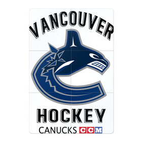 Магнитный плакат 2Х3 с принтом VANCOUVER CANUCKS NHL в Рязани, Полимерный материал с магнитным слоем | 6 деталей размером 9*9 см | Тематика изображения на принте: canada | canucks | hockey | nhl | sport | usa | vancouver | акула | ванкувер | канада | кэнакс | логотип | нхл | спорт | хоккей | челюсти