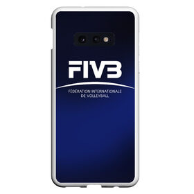 Чехол для Samsung S10E с принтом FIVB Volleyball в Рязани, Силикон | Область печати: задняя сторона чехла, без боковых панелей | fivb | voleybal | volleyball | волебол | волейбол | волейбола | волейболист | волейболистка | воллейбол | международная | федерация | фивб