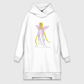 Платье-худи хлопок с принтом Sailor Moon Серенити в Рязани,  |  | bunny | luna | princess | serenity | stars | usagi | wings | ангел | волосы | девушка | детям | звездная | звезды | королева | корона | крылья | луна | любовь | малышка | марс | радуга | сейлор мун | токио | усаги цукино | школьные 