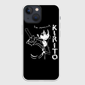 Чехол для iPhone 13 mini с принтом Kirito стилизованный в Рязани,  |  | Тематика изображения на принте: art | asuna | kirito | online | sao | sword | асуна | киригая | кирито | мастера | меча | мечник | онлайн | сао | черный | юки