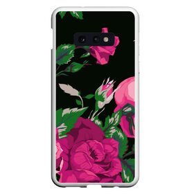 Чехол для Samsung S10E с принтом Розы в Рязани, Силикон | Область печати: задняя сторона чехла, без боковых панелей | арт | бутон | бутоны | зеленый | краски | кусты роз | рисунок | роза | розовая роза | розовые розы | розовый | розы