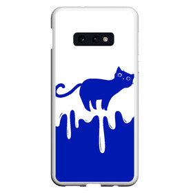 Чехол для Samsung S10E с принтом Milk Cat в Рязани, Силикон | Область печати: задняя сторона чехла, без боковых панелей | Тематика изображения на принте: cat | cats | japan | kitty | milk | кавай | кот | котейка | котенок | котик | кошка | кошки | милград | молоко | ня | япония