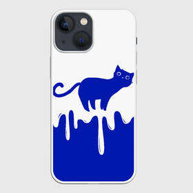 Чехол для iPhone 13 mini с принтом Milk Cat в Рязани,  |  | Тематика изображения на принте: cat | cats | japan | kitty | milk | кавай | кот | котейка | котенок | котик | кошка | кошки | милград | молоко | ня | япония