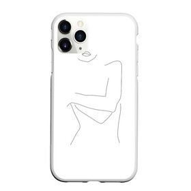 Чехол для iPhone 11 Pro Max матовый с принтом минимализм силуэт девушки в Рязани, Силикон |  | губы | девушка | женское тело | лицо | лицо девушки | минимализм | одним касанием | чб | черная линия