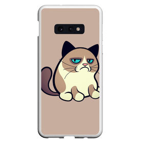 Чехол для Samsung S10E с принтом Великий Grumpy Cat в Рязани, Силикон | Область печати: задняя сторона чехла, без боковых панелей | grumpy cat | арт | кот | кот grumpy cat | котёнок | кошка | недовольный кот | рисунок