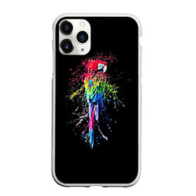 Чехол для iPhone 11 Pro матовый с принтом Попугай в Рязани, Силикон |  | bird | colors | eweryday | life | nature | ара | креатив | повседневный стиль | попугай | природа | птица | радуга | разноцветный | темный