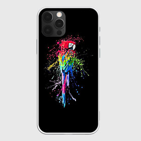 Чехол для iPhone 12 Pro с принтом Попугай в Рязани, силикон | область печати: задняя сторона чехла, без боковых панелей | bird | colors | eweryday | life | nature | ара | креатив | повседневный стиль | попугай | природа | птица | радуга | разноцветный | темный