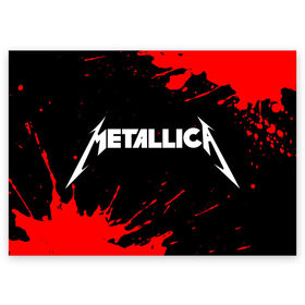 Поздравительная открытка с принтом METALLICA / МЕТАЛЛИКА в Рязани, 100% бумага | плотность бумаги 280 г/м2, матовая, на обратной стороне линовка и место для марки
 | Тематика изображения на принте: hetfield | james | logo | metal | metalica | metallica | music | rock | star | джеймс | звезда | знак | ларс | лого | логотип | логотипы | метал | металика | металлика | музыка | рок | символ | символы | ульрих | хэтфилд