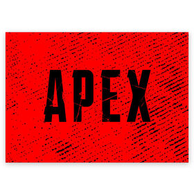 Поздравительная открытка с принтом APEX LEGENDS / АПЕКС ЛЕГЕНД в Рязани, 100% бумага | плотность бумаги 280 г/м2, матовая, на обратной стороне линовка и место для марки
 | Тематика изображения на принте: apex | game | games | legend | legends | logo | апекс | битва | игра | игры | королевская | легенд | легендс | лого | логотип | логотипы | символ | символы