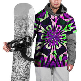 Накидка на куртку 3D с принтом Kaleidoscope в Рязани, 100% полиэстер |  | abstraction | fractal | kaleidoscope | light green | pattern | purple | symmetry | абстракция | калейдоскоп | салатовый | симметрия | узор | фиолетовый | фрактал