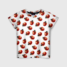 Детская футболка 3D с принтом Нашествие божьих коровок в Рязани, 100% гипоаллергенный полиэфир | прямой крой, круглый вырез горловины, длина до линии бедер, чуть спущенное плечо, ткань немного тянется | animals | cute | girl | ladybug | nature | pattern | red | summer | бабочки | божьи коровки | божья коровка | горошек | девушкам | животные | жук | жуки | кружочки | крылья | лето | милые | насекомые | паттерн | пауки | подарок