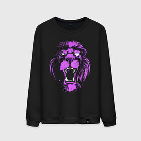 Мужской свитшот хлопок с принтом Neon lion в Рязани, 100% хлопок |  | ears | eyes | fangs | jaw | lion | mane | muzzle | neon | глаза | грива | клыки | лев | неон | пасть | уши