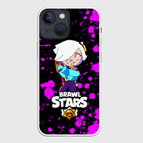 Чехол для iPhone 13 mini с принтом Brawl Stars Колетта в Рязани,  |  | bibi | crow | koletta | leon | nita | sandy | wings | бравл старс | брызги | герои | девочкам | демон | детям | единорог | звезда | звездные | колетт | краска | крылья | леон | логотипы игр | неоновые | персонажи | сенди