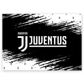 Поздравительная открытка с принтом JUVENTUS / ЮВЕНТУС в Рязани, 100% бумага | плотность бумаги 280 г/м2, матовая, на обратной стороне линовка и место для марки
 | ball | club | dtynec | foot | football | italy | juventus | logo | ronaldo | sport | team | дибала | италия | клуб | лого | логотип | логотипы | огмутегы | роналдо | сборная | символ | символы | спорт | форма | футбол | футболист | футболисту | 