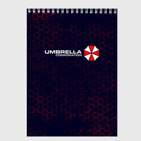 Скетчбук с принтом UMBRELLA CORP АМБРЕЛЛА в Рязани, 100% бумага
 | 48 листов, плотность листов — 100 г/м2, плотность картонной обложки — 250 г/м2. Листы скреплены сверху удобной пружинной спиралью | corp | corporation | evil | game | games | logo | resident | umbrella | амбрелла | зла | зонт | зонтик | игра | игры | корп | корпорация | лого | логотип | обитель | резидент | символ | эвил