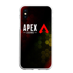 Чехол для iPhone XS Max матовый с принтом APEX LEGENDS АПЕКС ЛЕГЕНД в Рязани, Силикон | Область печати: задняя сторона чехла, без боковых панелей | apex | game | games | legend | legends | logo | апекс | битва | игра | игры | королевская | легенд | легендс | лого | логотип | логотипы | символ | символы