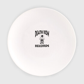 Тарелка с принтом Death Row Records в Рязани, фарфор | диаметр - 210 мм
диаметр для нанесения принта - 120 мм | death row | dr dre | hip hop | rap | snoop dogg