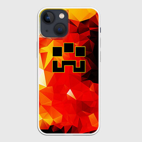 Чехол для iPhone 13 mini с принтом Minecraft Dungeons в Рязани,  |  | blox | creeper | dungeons | geometry | logo games | orange | pixel | red | steve | алекс | геометрия | детям | крипер | куб | логотипы игр | майнкрафт | мальчикам | мобы | огненный | огонь | пигги | пиксель | пиксельный | подземелья
